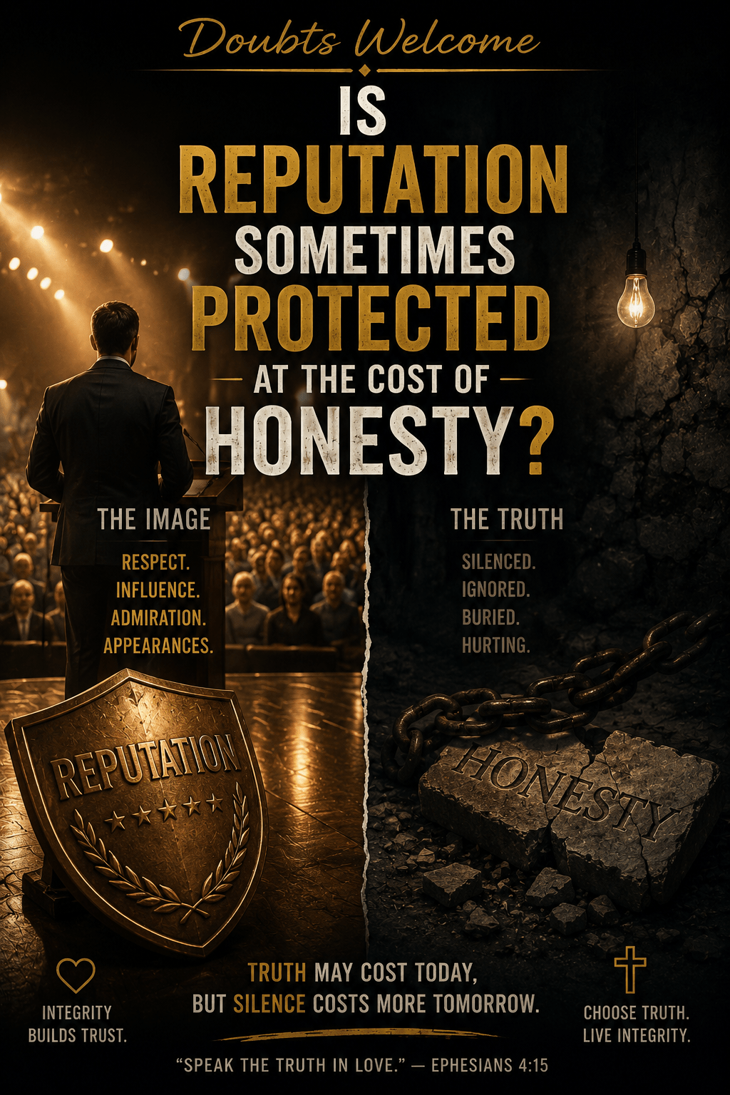 Is reputation sometimes protected at the cost of honesty?